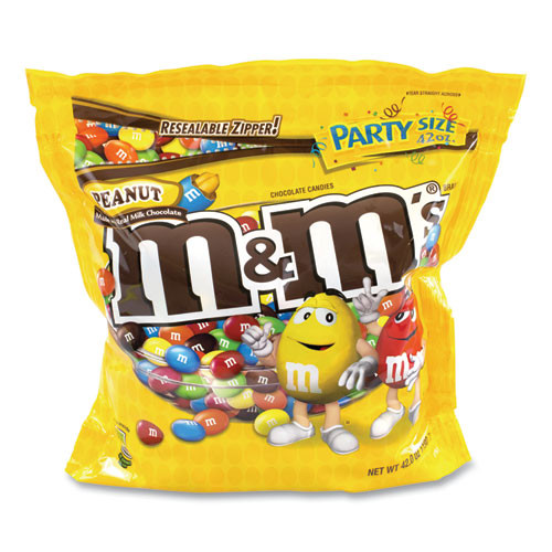 M  Super Party Bag Peanut, 38 Oz Bag, 2 Bags/pack